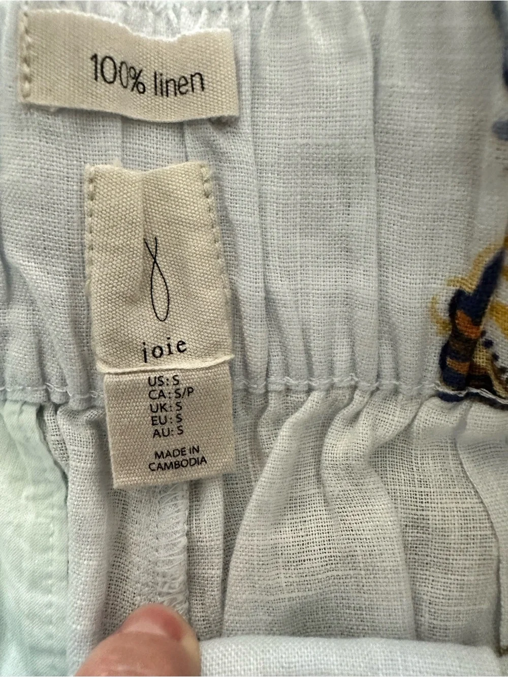 SOLD 💖NWOT JOIE High Waisted Floral Linen Shorts w/ Matching Belt - Picture 4 of 9
